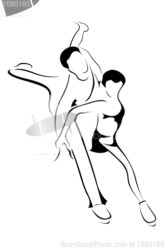 Image of skating couple