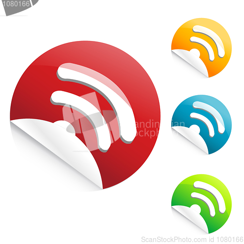 Image of colorful rss icons