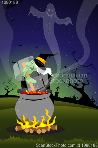 Image of halloween witch