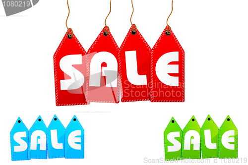 Image of set of sale tags