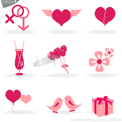 Image of love icons