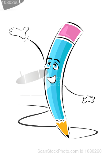 Image of happy pencil