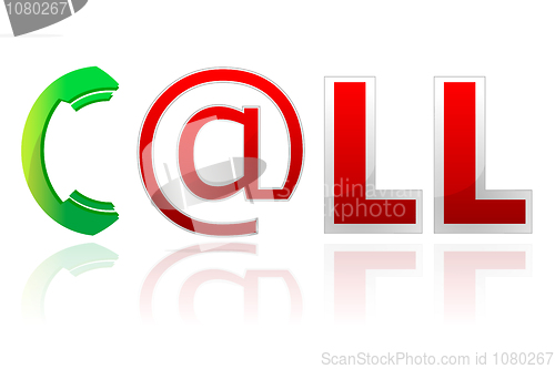 Image of stylish call text