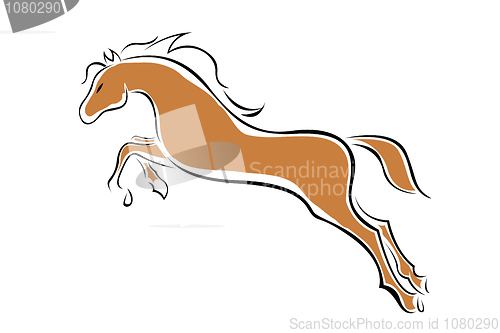 Image of vector horse