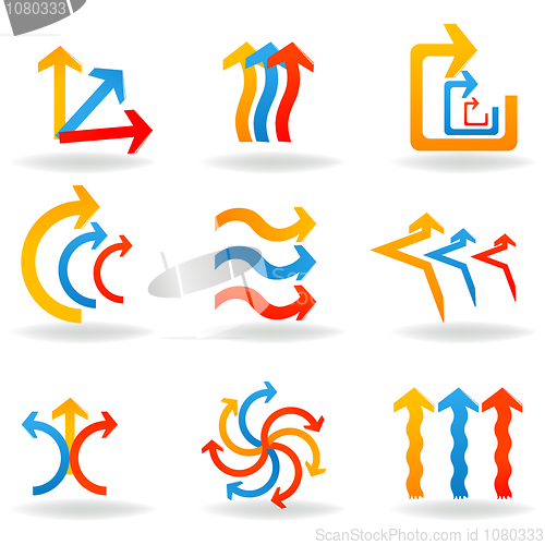 Image of colorful designer arrows