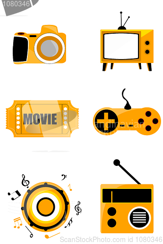 Image of media icons