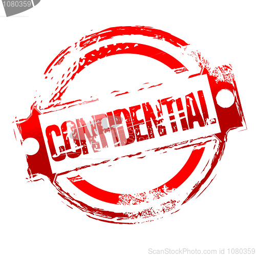 Image of grungy confidential stamp