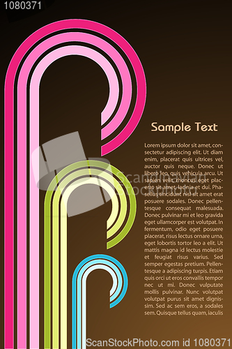 Image of colorful retro background