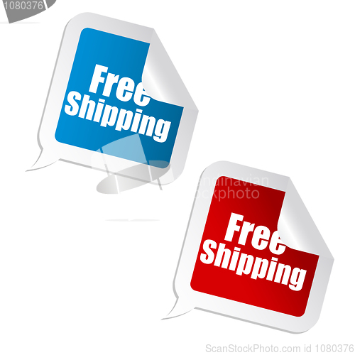 Image of free shipping sticker