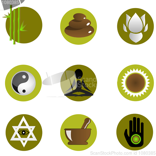 Image of set of spa icons