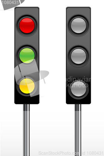 Image of set of traffic light