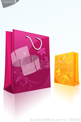 Image of floral shopping bag