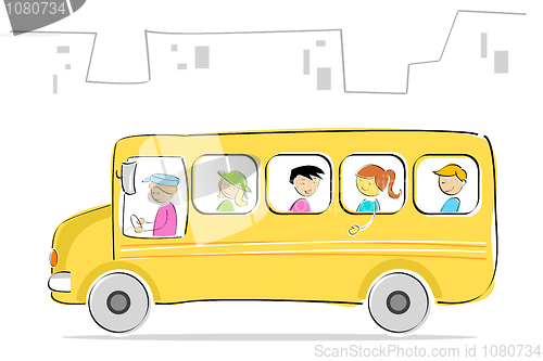 Image of kids in school bus