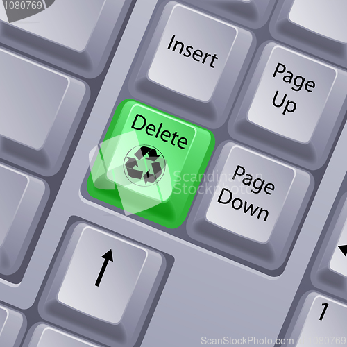 Image of recycle keyboard button