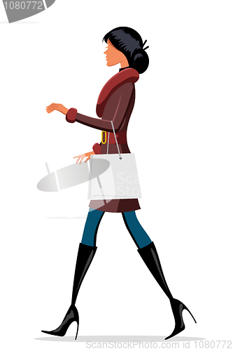 Image of fashionable lady