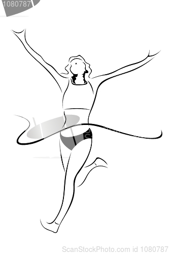 Image of athlete sketch