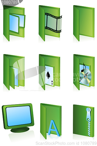 Image of different folder icons