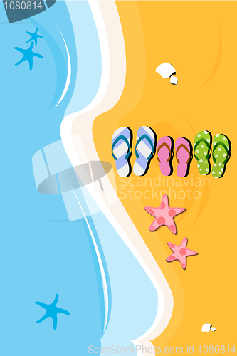 Image of beach slippers