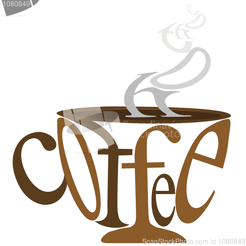 Image of coffee with text