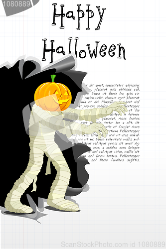 Image of happy halloween  card