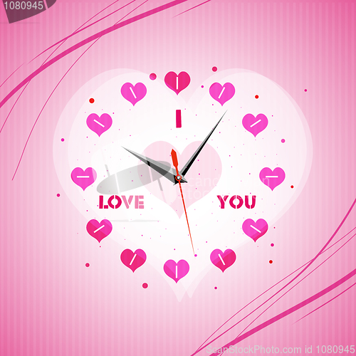 Image of valentine clock