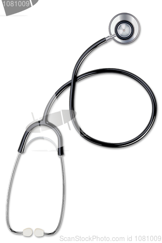 Image of isolated stethoscope