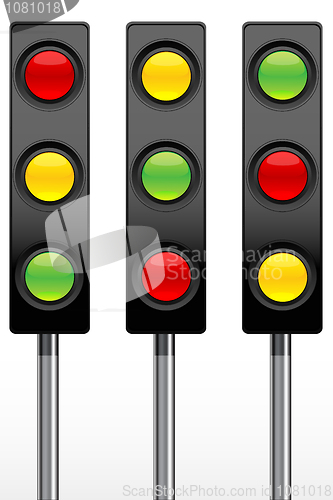 Image of traffic signal icons