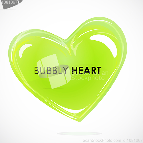 Image of bubbly heart