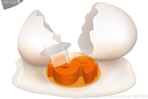 Image of crashed dollar egg