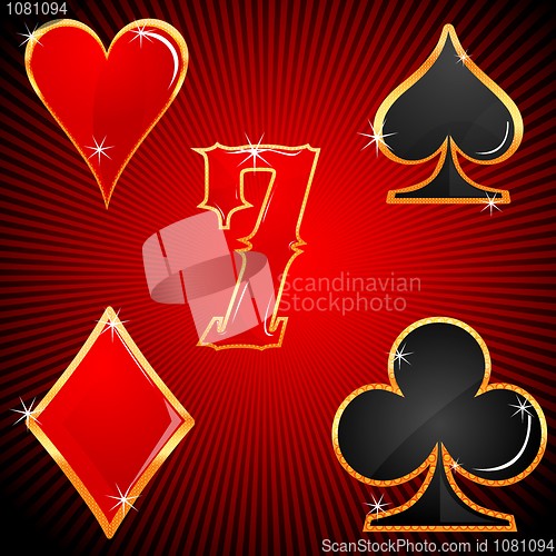 Image of colorful casino symbols