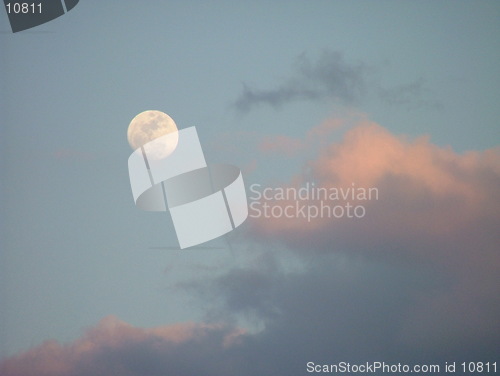 Image of Moon on African sky