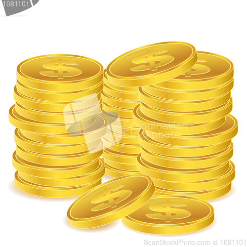 Image of dollar coins