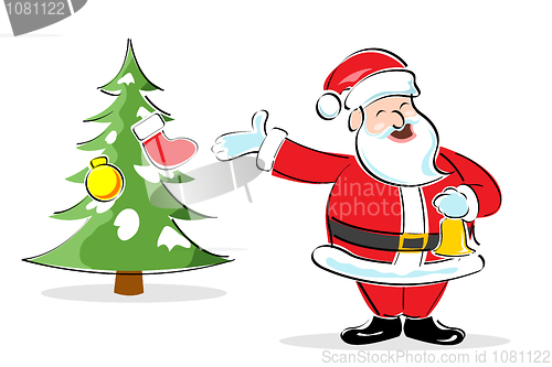 Image of happy santa claus