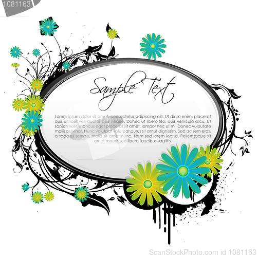 Image of floral vector background