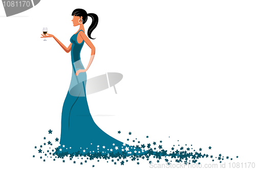 Image of glamorous lady
