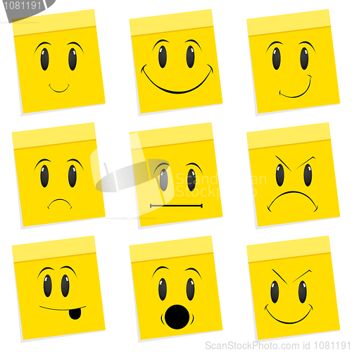 Image of various face expressions