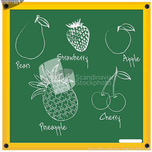 Image of fruits sketch