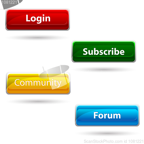 Image of website buttons