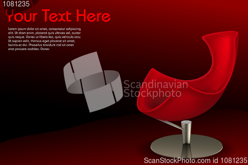 Image of business card with chair