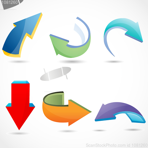 Image of colorful different arrows