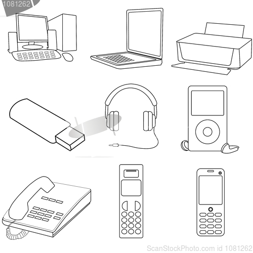 Image of communication icons