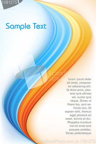 Image of wavy vector background