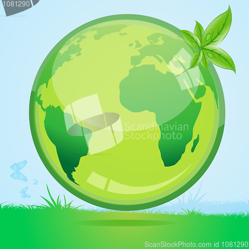 Image of recycle globe