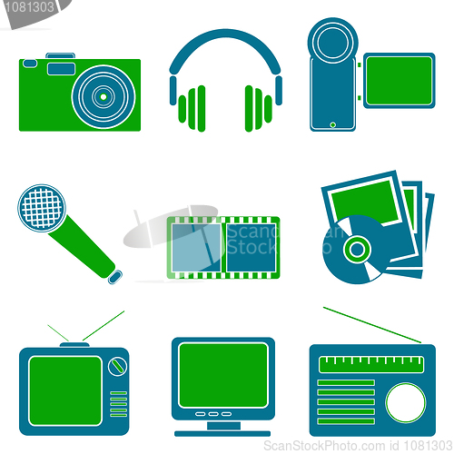 Image of entertainment symbols