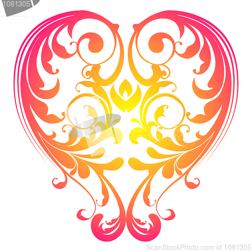 Image of floral heart