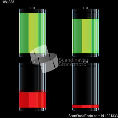 Image of levels of battery