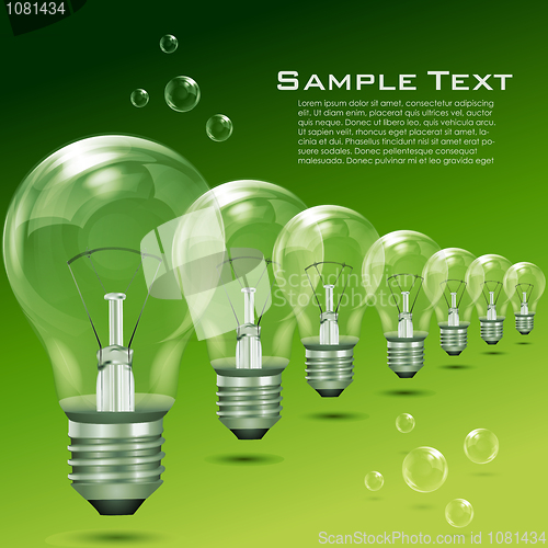 Image of recycle  electric bulbs