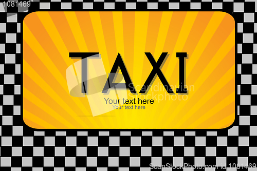 Image of taxi text