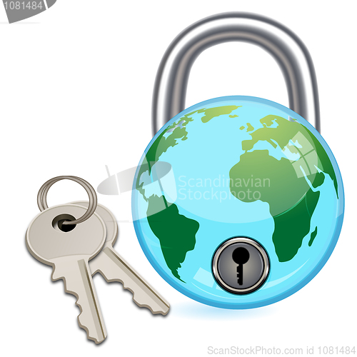 Image of global lock with keys