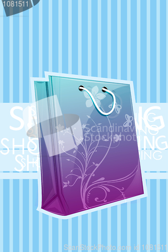 Image of floral shopping bag